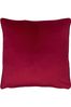Evans Lichfield Scarlet Red Opulence Velvet Polyester Filled Cushion