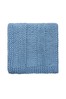 Katie Piper Blue Wool Blend Be Still Chunky Knit Throw