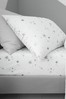 Bianca Grey Stars Fitted Sheet