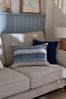 Blue Indoor/Outdoor Stripe Cushion
