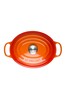 Le Creuset Volcanic Orange Signature Cast Iron Oval Casserole Dish 29cm Volcanic