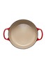 Le Creuset Red Signature Cast Iron Round Casserole Dish 28cm Meringue