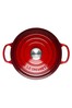 Le Creuset Red Signature Cast Iron Round Casserole Dish 28cm Meringue