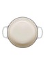 Le Creuset Cream Signature Cast Iron Round Casserole Dish 24cm Meringue