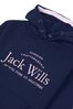 Jack Wills Blue Script Overhead Hooded Sweatshirt