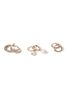Aela Pearl Clicker Hoop Earrings 3 Pack
