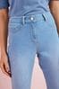 Mid Blue Pedal Pusher Cropped Jeans