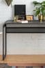 Banbury Designs Metal Desk with Curved Top