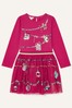 Monsoon Younger Girls Red Sequin Christmas Disco Dress