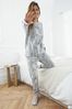 Laura Ashley Josette Grey Cotton Pyjama Set