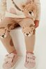 Brown Bear Embroidered Leggings (3mths-7yrs)