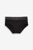Black/Animal Short Period Knickers 2 Pack