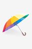 Rainbow Coloured Large Umbrella