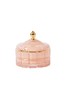Oliver Bonas Pink Livia Glass Storage Pot