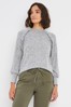 JD Williams Grey Soft Touch Ruffle Detail Top