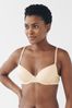 Black/Nude/White Pad Plunge Microfibre Smoothing T-Shirt Bras 3 Pack