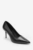 Black Regular/Wide Fit Forever Comfort® Leather Court Shoes