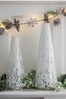 Gallery Direct White Christmas Cael Tree Vase 30cm