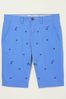 FatFace Blue Mawes Bird Embroidery Shorts