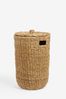 Natural Seagrass Laundry Basket
