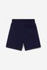 Boys Cotton Pocket Shorts in Navy