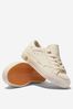 Kids Leather Naplack May Trainers in Cream
