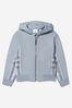 Kids Check Panel Cotton Hooded Top