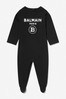 Baby Boys Black Cotton Babygrow 3 Piece Gift Set