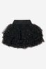 Girls Black Layered Tulle Skirt