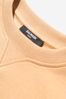 Unisex Beige Cotton Branded Sweatshirt