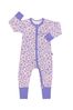 Bonds Purple Floral Print Zip Sleepsuit