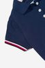 Girls Essential Polo Dress in Navy