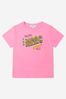 Girls Cotton Jersey T-Shirt in Pink