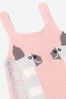 Baby Girls Cotton And Wool Knitted Llama Bodysuit
