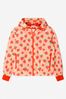 Girls Strawberry Print Showerproof Jacket