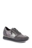 Regarde Le Ciel Grey Ray Patterned Leather Trainers