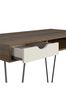 Novogratz Concord Desk with Storage  Oak Grey