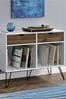Novogratz CONCORD TURNTABLE STAND WITH DRAWERS - WHITEOAK