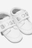 Baby Unisex Leather Logo Pre-Walkers Trainers