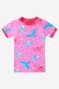 Girls Pink Floral Birds Organic Cotton Pyjamas