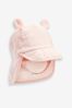 Pink Summer legionnaire Baby Hat (0mths-2yrs)