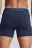 Superdry Blue Organic Cotton Boxers 3 Pack