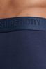 Superdry Blue Organic Cotton Boxers 3 Pack