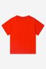 Baby Boys Cotton Jersey Logo T-Shirt in Red