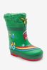 Green Thermal Thinsulate™ Lined Cuff Wellies