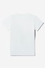 Girls Cotton Fashionista Print T-Shirt in White