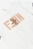 Baby Unisex Cotton Fun Teddy Bear T-Shirt in Ivory