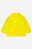 Baby Unisex Polycotton Zip-Up Top in Yellow