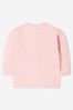 Unisex Cotton Logo Sweat Top in Pink