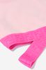 Girls Cotton Cropped Logo Tape T-Shirt in Pink
